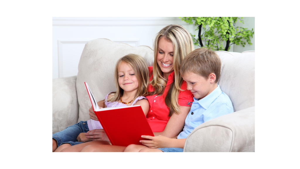 Family read aloud in the summer.