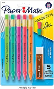 Triangle mechanical pencils by PaperMate are helpful for handwriting.