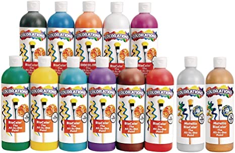 Biocolor paints by Colorations are wonderful washable paints for homeschools.