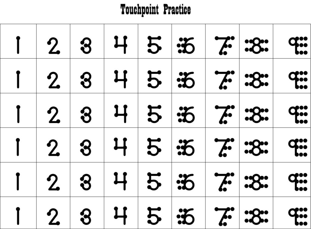 Touchpoints practice page can help students with all four operations in math.