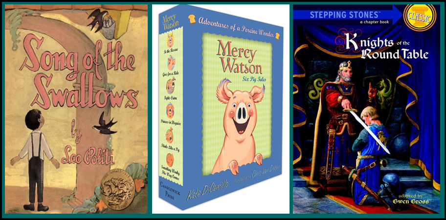 Song of the Swallows, Mercy Watson, and Knights of the Round Table are great reads for older students reading at grade 2 level.