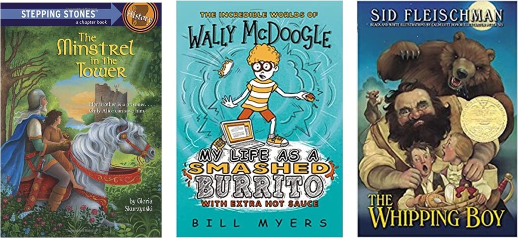 Three fun novels for older kids who are reading at grade 3 level.