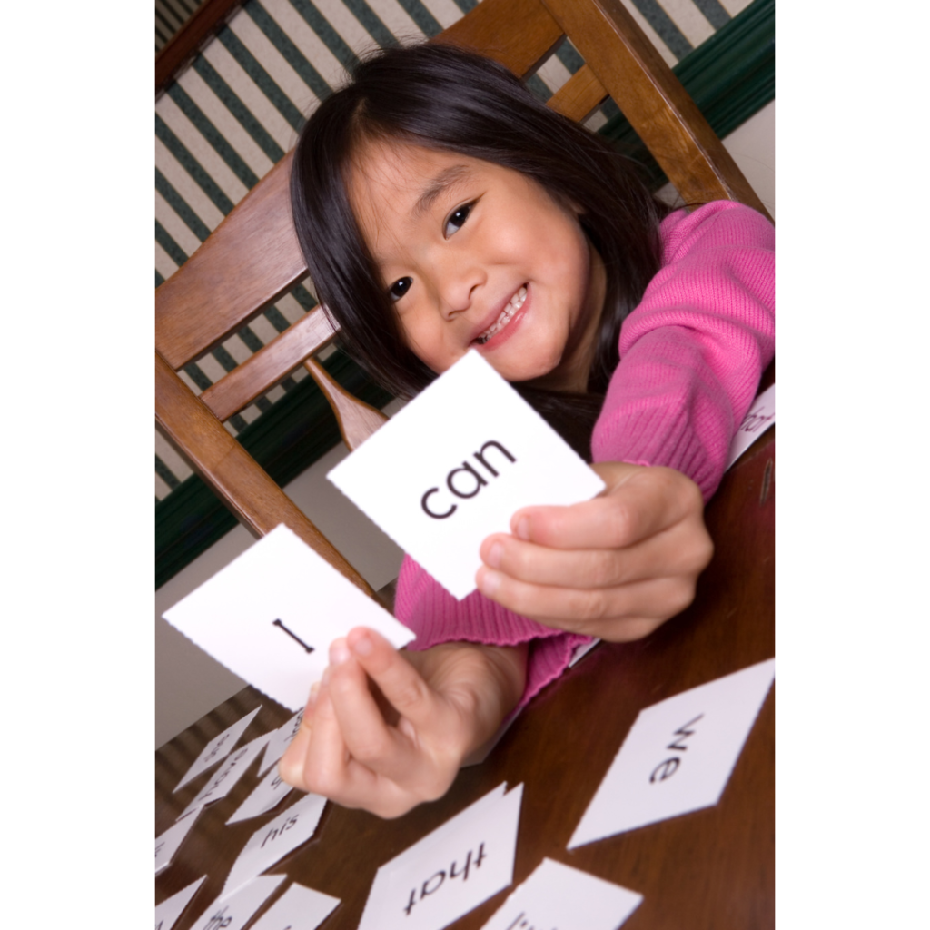 Kids with dyslexia or other language-based disabilities can learn phonics and sight words.