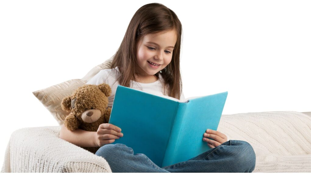 Kids can practice reading to stuffed animals.