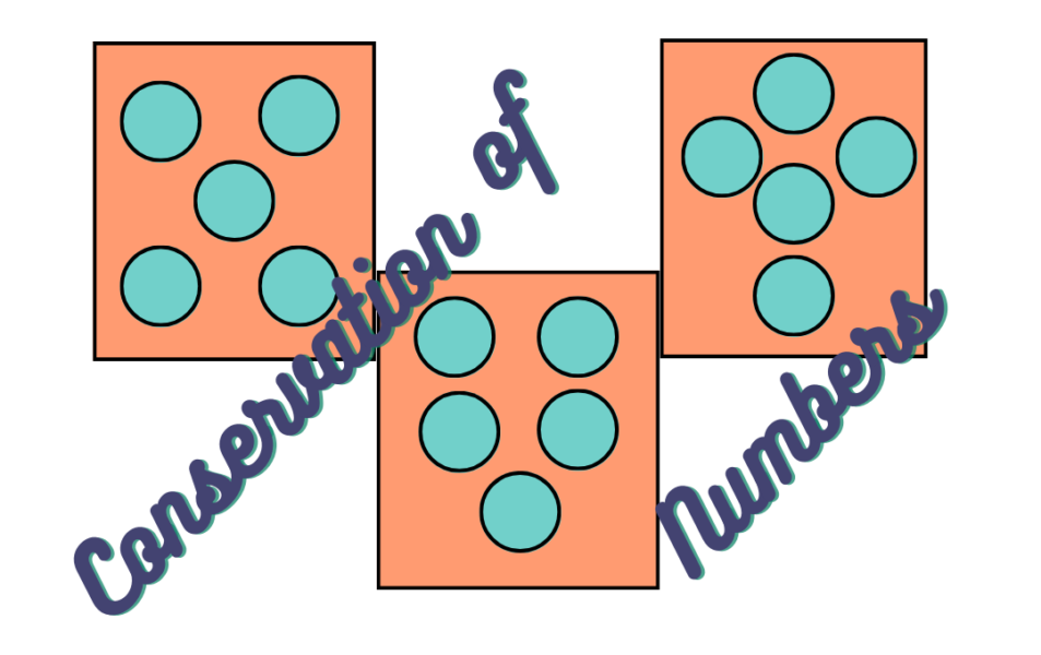 Conservation of numbers is the ability to recognize that when objects are moved around, they still represent the same quantity.